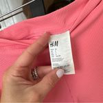 H&M  bikini set swimsuit shorts bra top underwire coral ribbed high rise barbie Photo 7