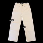 ÉTICA Stanton Wide Leg Ethically Made Jeans Cream, Size 29 White Photo 8