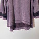 Free People  Overaized Boho Crochet Distressed Tunic v neck size small Photo 3