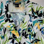 Requirements  plus size floral jacket shirt lightweight office casual workwear Photo 5