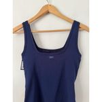 NWT Gap Body Navy Blue Ribbed Thong One Piece Bodysuit Women’s Size Medium Photo 3