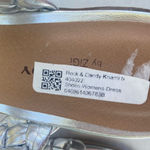 ROCK & CANDY Khamie Women’s Heeled Silver Braided Sandal‎ Size 8 NEW NO BOX Photo 6