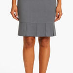 Worthington  Grey Pleated Hem Pencil Classic Fit Skirt Type 10 Business‎ Workshop Photo 0