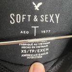 American Eagle AEO Soft & Sexy T Black Tee Shirt Size XS Girl Power Slogan Photo 1