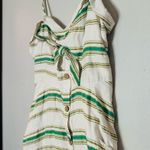Hutch White Green Striped Marissa Full Skirt Sweetheart Neckline Dress Size 8 Photo 6