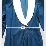 Gillian Vintage 80s Black Blazer Wrap Cocktail Dress Size 10 Photo 6