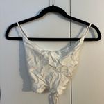ZARA  White Women's Satin Crop Top Photo 3