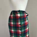 Pendleton Vintage Wool Christmas Tartan Plaid Pencil Skirt Photo 4