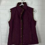 G.H.Bass & Co. Maroon Quilted Snap Button Vest Size XS Red Photo 5