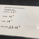 Commense Vintage Button Tweed Jacket Black Blazer with Gold Buttons size XS Photo 11