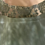 DOLAN BRAND FOR ANTHROPOLOGY MINT GREEN LACE TOP RUFFLED CAP SLEEVE SIZE LARGE Photo 3