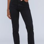 Everlane  The Original Cheeky Cropped Jeans Coal Black Size 28 Photo 2
