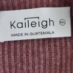 Kaileigh Mauve Ribbed Knit Mock Neck Bodysuit NWOT Size XXL Plum Bodysuit Photo 5
