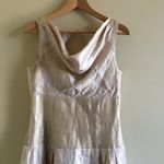 Adrianna Papell  Pleated‎ Metallic Cowlneck Dress Photo 1