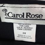 Carol Rose  2X Black Silver Roses Top Plus Photo 1