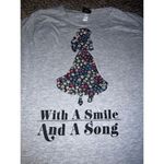 Disney  Juniors shirt "With a smile and a song" size XL‎ Photo 1