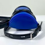 Alexander McQueen Mini The Curve Leather Crossbody Bag Electric Blue NEW Photo 4