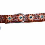 Free People Jenny Krauss Embroidered Belt wool, size small nwt Orange Photo 0