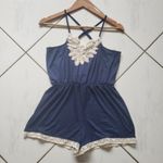 Love Culture ✨  Crochet Romper Lace Trim Floral✨ Photo 1