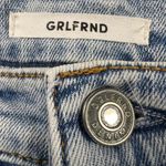 GRLFRND Revolve  Karolina High Rise Straight Crop Raw Hem Jeans Size 24 Photo 3