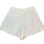 Dress To Off White Linen Blend High Waist Shorts Photo 4