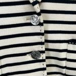 A.v.v. Standard Michel Clan Knit Blazer Jacket Small Black Striped Career Luxury Photo 3