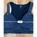 Wild Fable Cropped Denim Vest - Black Wash Women's L Photo 4