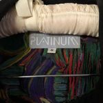 Vintage Platinum Dorothy Schoelen Skirt Set Jacket Top Skirt 2 pcs Sz S Abstract Black Photo 11