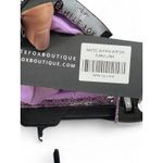 NWT White FOX | S / M | Set Skirt Halter Crochet Outfit Purple Mini Cropped Photo 6