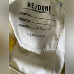 RE/DONE NWT - 70’s Bootcut Jeans | Soft Yellow/Cream Color | Sz 25 Tall | Rare Photo 5
