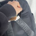 Badgley Mischka  Black NWT Computer Backpack Bag Nylon Wool Plaid Tweed‎ Photo 3