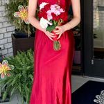 David's Bridal david’s bridal red silk prom dress Photo 0