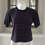 Topshop Crew Neck Tee Cropped Top Size 4 Photo 6