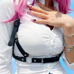 Black Harness Suspender Belt O Ring New Photo 3