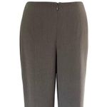 Cache Gray Flat Front Pant 10" Bottom front Split Bi Stretch Finished Seams Photo 1