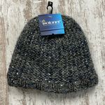 Isotoner NWT Blue Patterned Sequin Lined Winter Hat Photo 0
