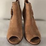 Franco Fortini Tan Suede Ankle Booties Photo 9