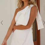 Showpo White One Shoulder Dress Photo 0