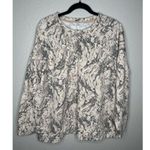 NEW H Halston Studio Sweater Womens Large Marble Print Pullover Long Sleeve Photo 0