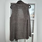 J. McLaughlin  Linen Open Sweater Cardigan Vest Size Metallic Shimmer Size M Photo 3