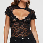 Princess Polly  black lace bodysuit  Photo 0