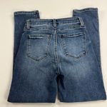 Evereve  The Ever Straight Ankle Jeans Medium Wash Mid Rise Stretch Denim Size 25 Photo 7
