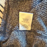 Deletta  Charcoal Knit Sweater Open Cold Shoulder Medium Photo 5