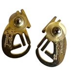 🐾 Vintage Laurel Burch "Terra" Red Enamel Dog Earrings Photo 7