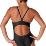 Speedo  Training Swimsuit Athletic Pro LT Flyback Solid Black Size 28 NWT #6011 Photo 2