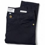 frame denim NWOT! Le Skinny de Jeanne Crop in Film Noir Black Jeans Size 28 Photo 1