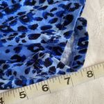 Jessica London Plus Size stretch Knitt Leopard Blue Top sz 18/20 Photo 5