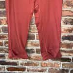 LUCY Rust Red Athletic Cuffed Capri Cropped Sweatpants Women's Size Medium Photo 2