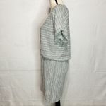 The Vanity Room  Women's Textured Knit Lace Up Dress Gray Size M NWT Photo 3