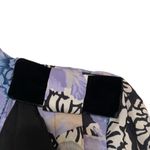 Coach X Kaffe Fassett Print Floral Black Lavender size 4 Asymmetric Hem Photo 3